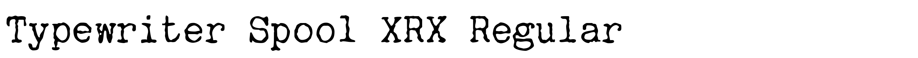 Typewriter Spool XRX Regular